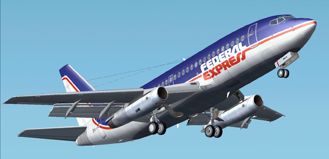 Federal Express 737-200 This Is Repainted Textures Of Erick Cantus New Boeing 737-200 In T — 1