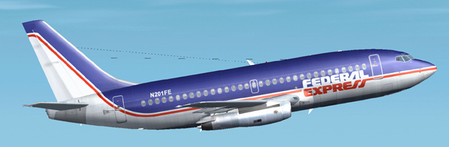 Federal Express 737-200 This Is Repainted Textures Of Erick Cantus New Boeing 737-200 In T