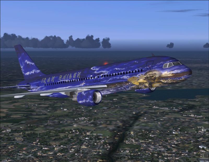 This Is My Second Textures Repaint The Airbus A320 Cm Model In The Iron Maiden Livery By B