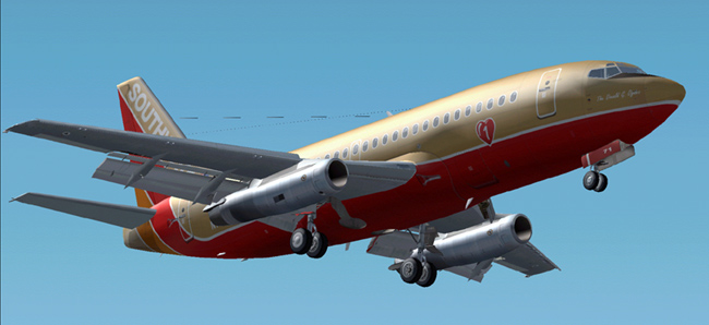 Southwest Airlines 737-200 This Is Repainted Textures Of Erick Cantus New Boeing 737-200 I