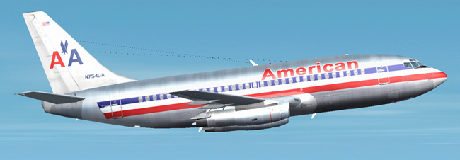 American Airlines 737-200 This Is Repainted Textures Of Erick Cantus New Boeing 737-200 In
