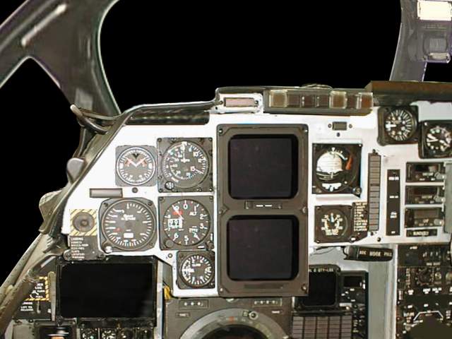 Fs2004 Grumman Ea-6B Prowler New 2D Panel Including All Nessesary Instruments Gauges (In X
