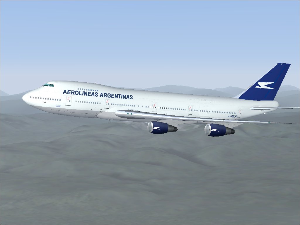 Project Opensky Boeing 747-200 V3 For Fs2004 Exclusively Aerolineas Argentinas Lv-Mlp Copy
