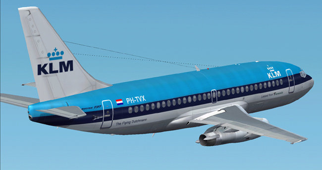 Klm Boeing 737-200 This Is Repainted Textures Of Erick Cantus New Boeing 737-200 In The Co — 1