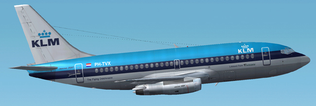 Klm Boeing 737-200 This Is Repainted Textures Of Erick Cantus New Boeing 737-200 In The Co