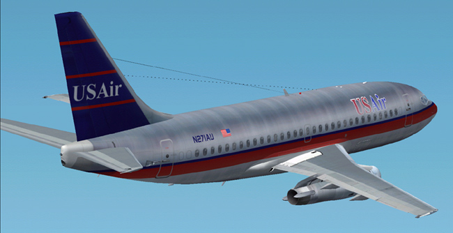 Us Airways 737-200 This Is Repainted Textures Of Erick Cantus New Boeing 737-200 In The Co