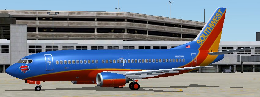 Fs2002/2004 Texture Files For The Ffx 737-300 As As Southwest Airlines Heroes Of The Heart