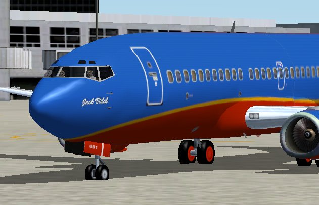 Fs2002/2004 Complete Aircraft For The Ffx 737-300 As Southwest Airlines The Jack Vidal In