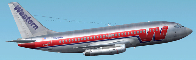 Western 737-200 This Is Repainted Textures Of Erick Cantus New Boeing 737-200 In The Color