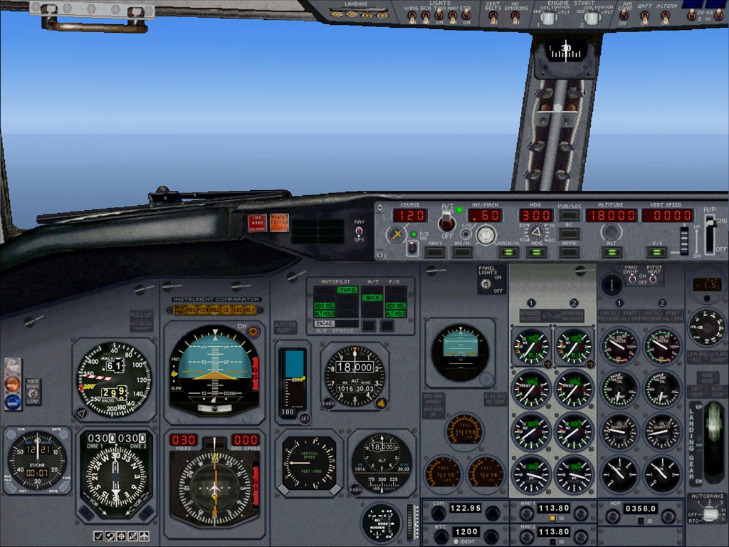 Very Hight Quality 737-300 Analog Panel For Fs2004