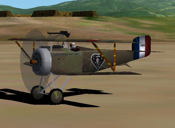 Nieuport 17 For Cfs1,Cfs2 And Fs2002, As Flown By Charles Nungesser In Escadrille N65