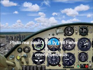 Fs 2004 Cessna 195 Photo-Real Panel Limited Distribution