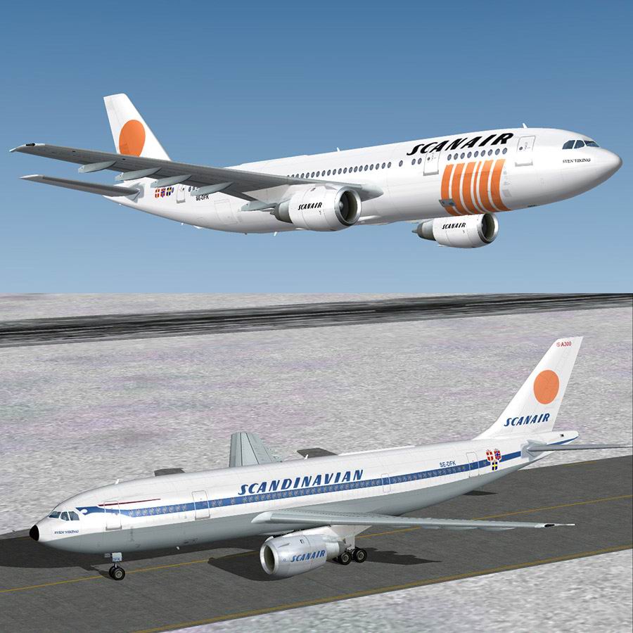 Fs2004 Scanair Airbus 300B4-120
