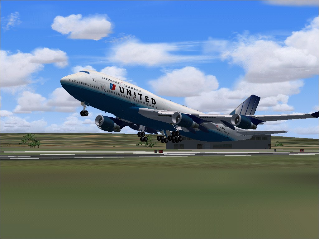 Project Opensky Boeing 747-422 United Airlines New Livery For Fs2002/2004 — 1