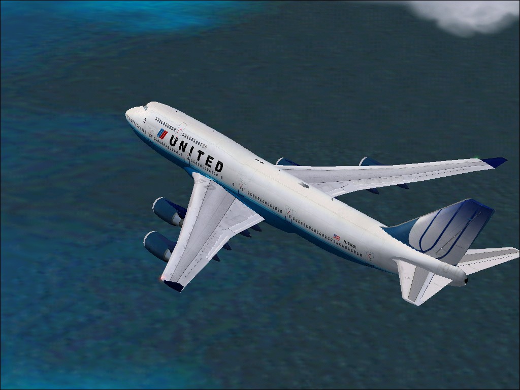 Project Opensky Boeing 747-422 United Airlines New Livery For Fs2002/2004