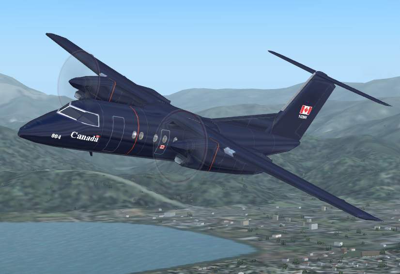 Fs2004 De Havilland Dash8-Q200 Canadian Forces Navigator Training