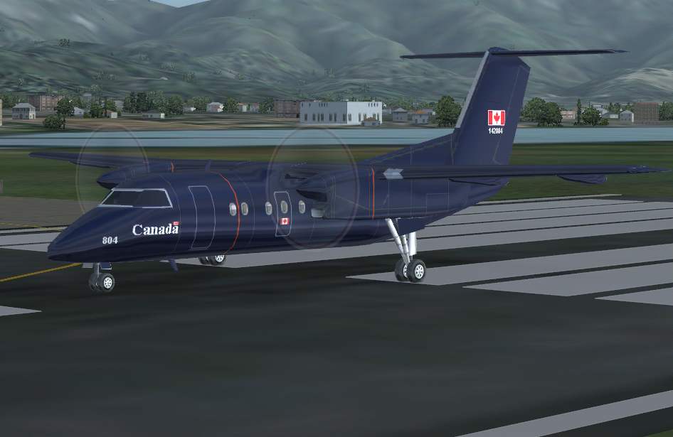 Fs2004 De Havilland Dash8-Q200 Canadian Forces Navigator Training