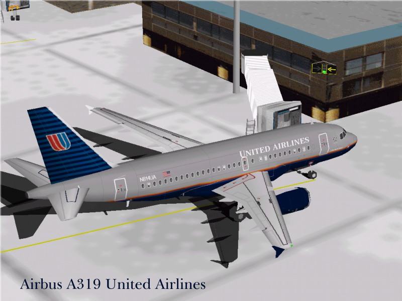 Fs98 United Airlines Perfect Airbus A319/320 Fs98 United Airlines Perfect Airbus A319 And