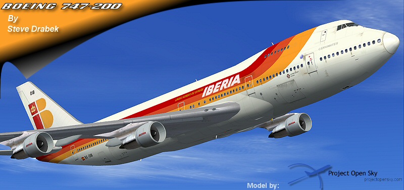Fs2002/2004 Project Open Sky Iberia Boeing 747-200