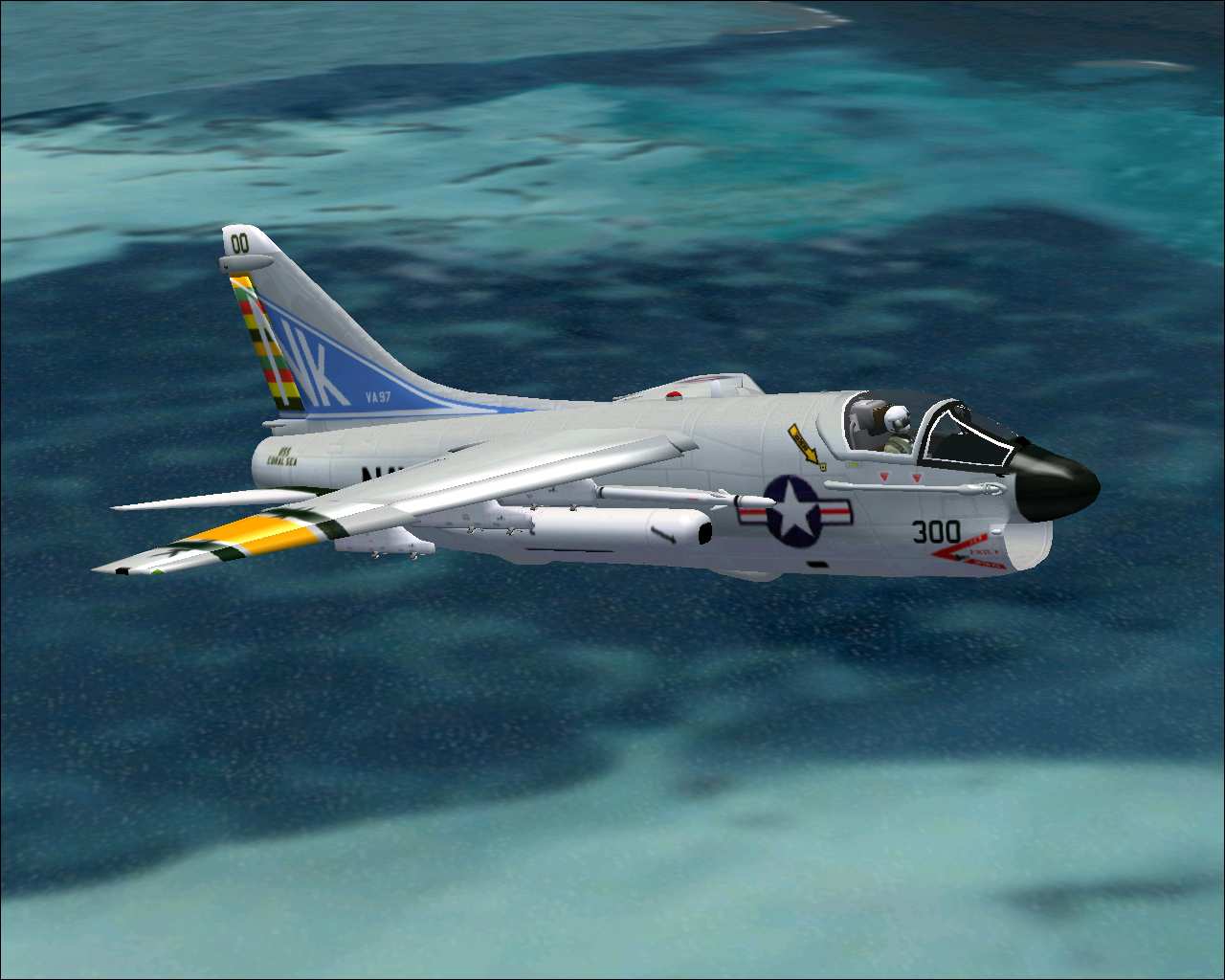 Fs2004 Vought Corsair Ii A7-E