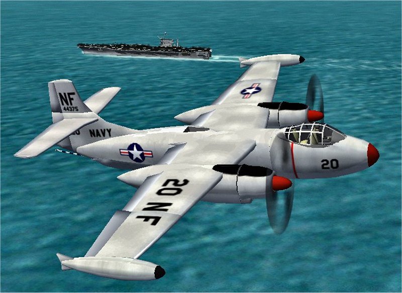 Cfs2/Fs2000 North American Aj-2 Savage Fsds2 Model, Air File, Aircaft.config, Panel, Textu — 1