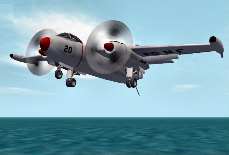 Cfs2/Fs2000 North American Aj-2 Savage Fsds2 Model, Air File, Aircaft.config, Panel, Textu
