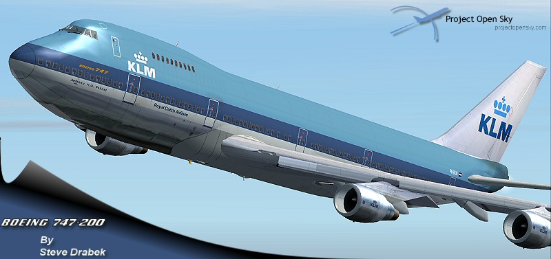 Fs2002/2004 Project Open Sky Klm Boeing 747-200