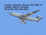 Project Opensky Boeing 747-400 (Fs2002, Fs2004) Cathay Pacific Airways Original Aircraft B — 1