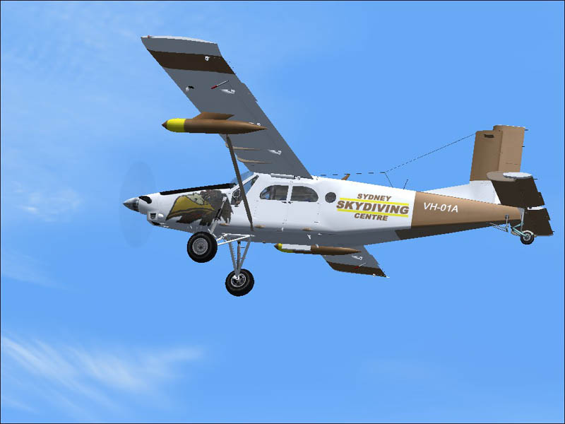 Fs2004 And Fs2002 Repaint For The Fsd Pilatis Porter(Required).Sydney Skydive Club (They U