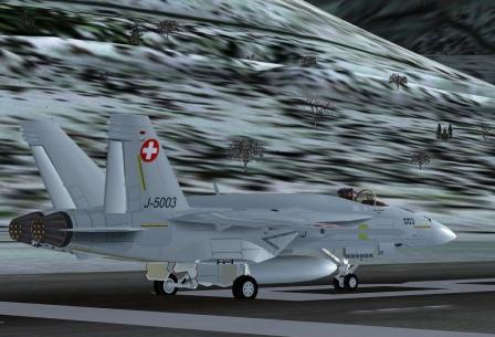 Fs2004 Swiss Air Force F/A-18 E