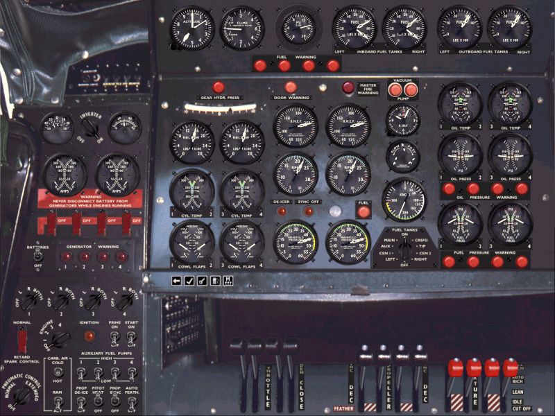 Fs2004 Lockheed Super Constellation Panel
