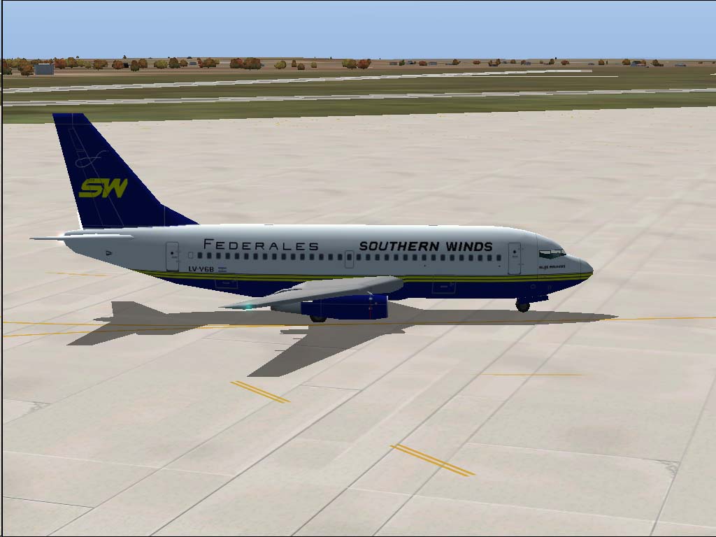 Southern Winds B.737-2S3Adv Lv-Ygb Islas Malvinas
