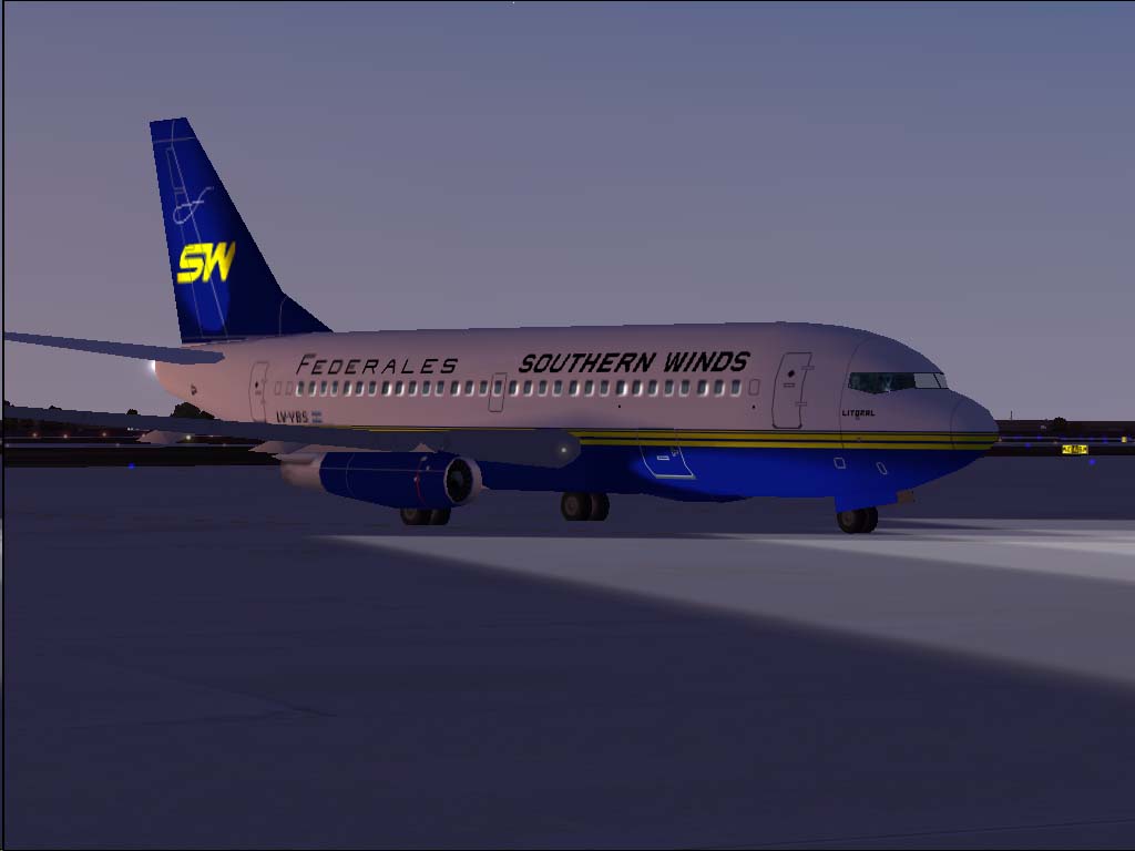 Southern Winds B.737-266Adv Lv-Ybs Litoral