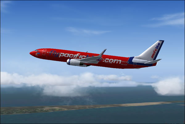 This Is The Model Of The 737-800Ng Flown By Pacific Blue, Comes With Custom Sound Fully An