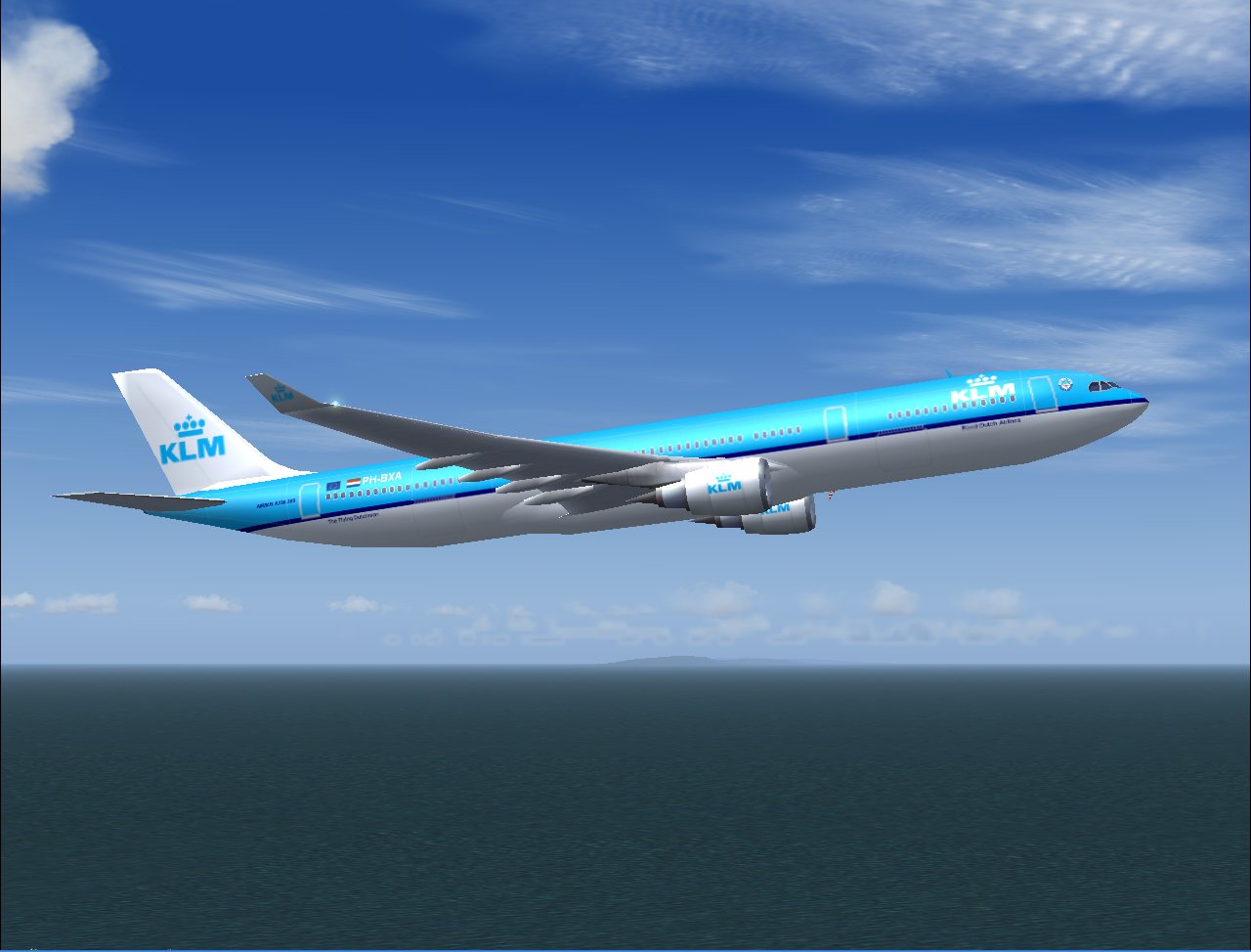 Airbus A330-300Ge In Klms New Livery, Using Fs Painters A330-300 Model, And Painted In 32-