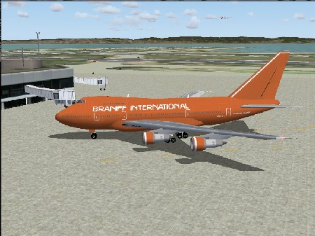 Fs2004 Boeing 747Sp-27 Braniff International Airways