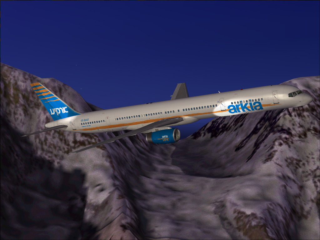 Fs2004 - Fs A.c.o.f Fs2004 Aircraft Fs2004 Arkia Boeing 757-3E7 Professional Package Arkia