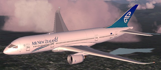Fs9/Fs2004 Boeing B7E7-800 Air New Zealand Air New Zealand Are The Second Launch Customer