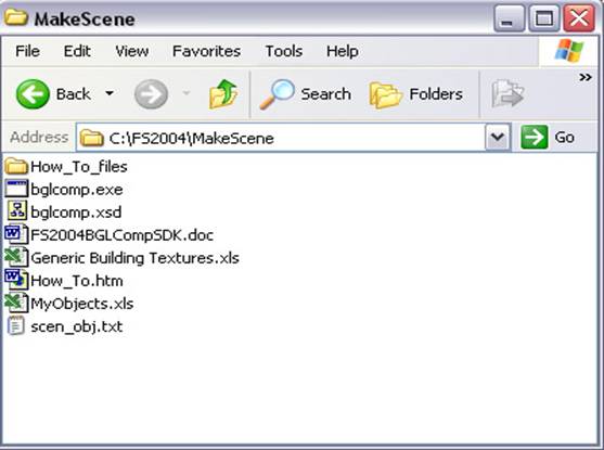 04Scenpk.zip A Fully Self-Contained Bundle For Placing Fs2004 Msfs Default Library Objects