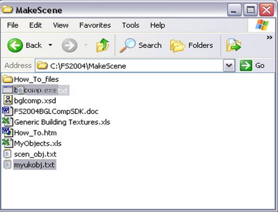 04Scenpk.zip A Fully Self-Contained Bundle For Placing Fs2004 Msfs Default Library Objects