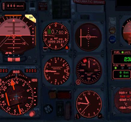 This Boeing 727 Panel Has Been Optimized For The Flightsim Fs2004/Fs9 Virtual Airline And
