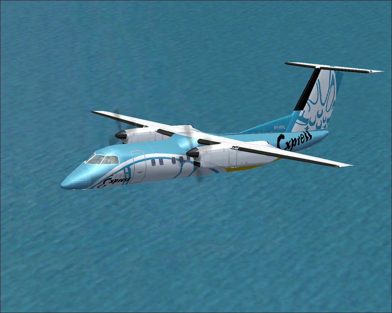 Fs2004 Dehavilland Dash8-102