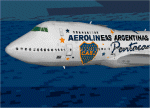 Fs98 Boeing 747 Boca Juniors B-747 With Livery Of Club Atletico Boca Juniors