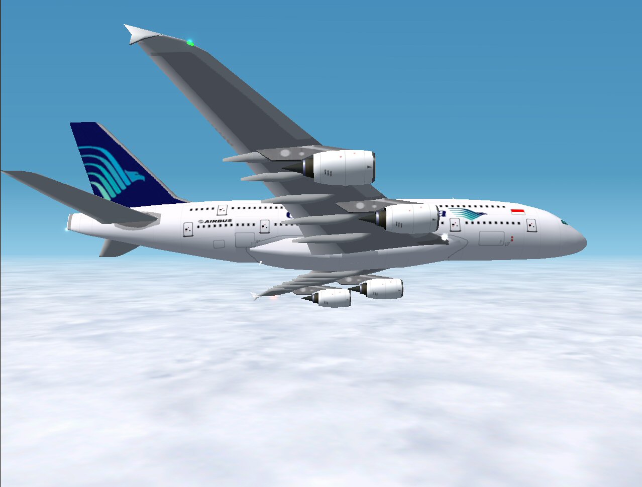 Fs2002 Garuda Indonesia, Airbus A380 Promx Version 2