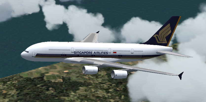 Fs2004 Airbus A380 Singapore Airlines