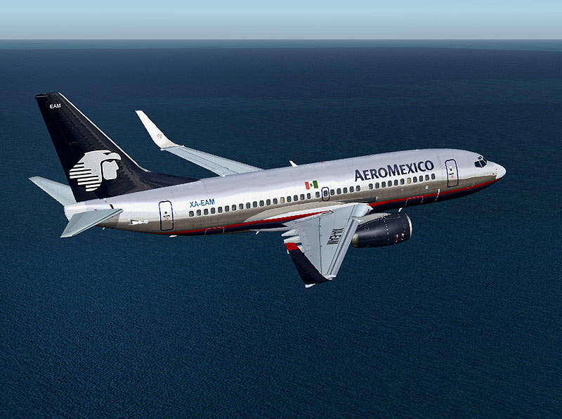 Fs2004 Aeromexico 737-700 Kittyhawk Winglet Model