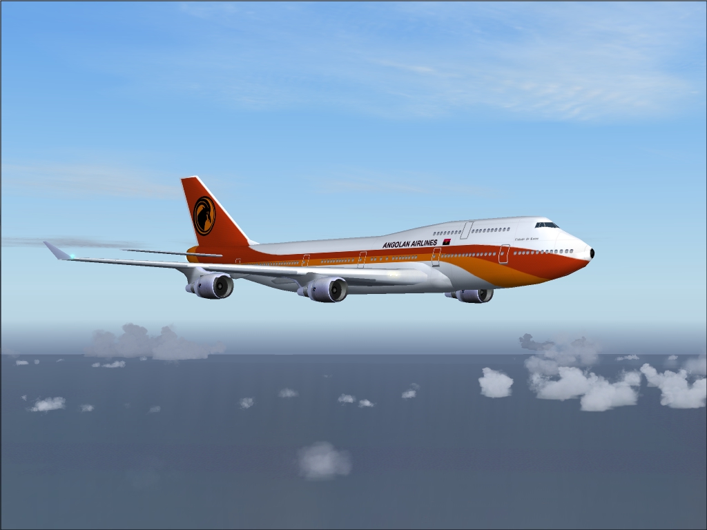 Fs2004 Taag - Angolan Airlines Boeing 747-300 Textures
