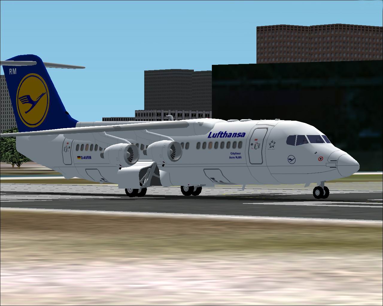 Fs2002 Lufthansa Avro Rj85/Bae 146-200