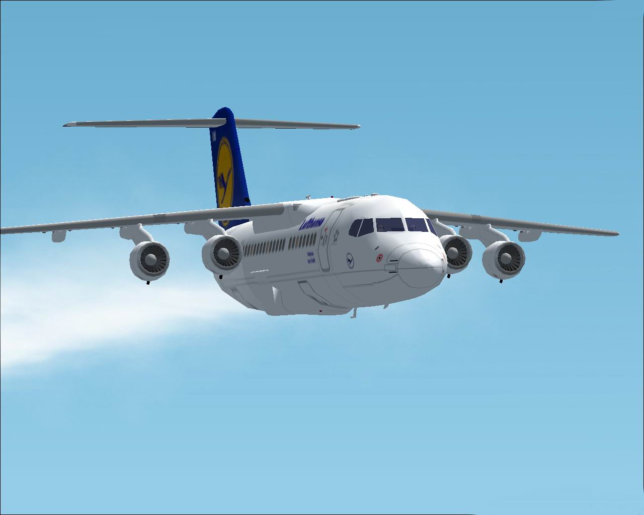 Fs2002 Lufthansa Avro Rj85/Bae 146-200