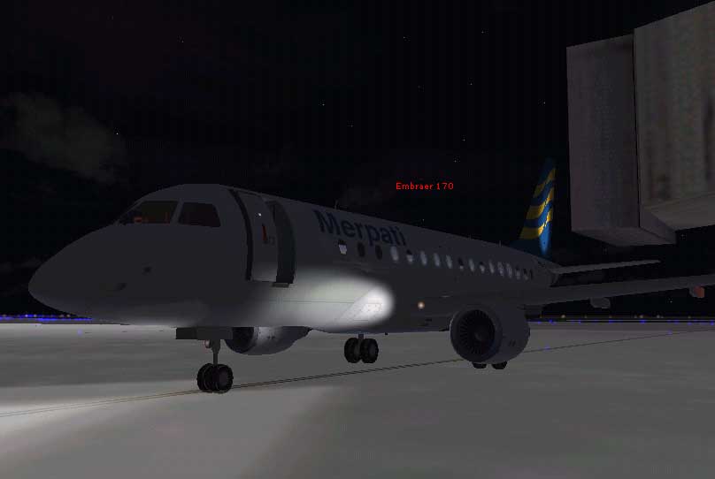 Fs2004 Embraer 170 Merpati Nusantara Airline (Indonesia), Registration Pk-Geu